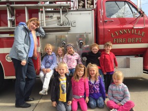 Mrs. Watson’s afternoon DTCC preschoolers gather in front of a Lynnville Fire Truck:... 			
			</div>
				<a href=