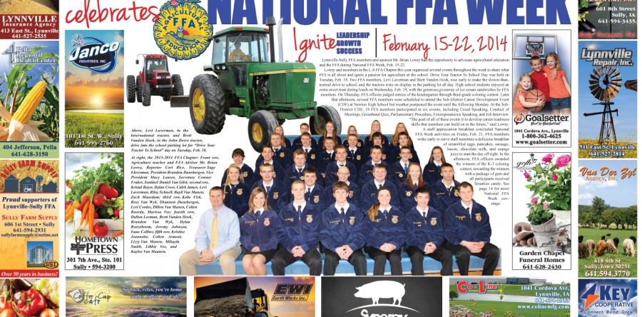 Lynnville-Sully celebrates National FFA Week