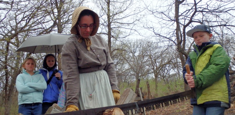 Fourth graders travel back in time