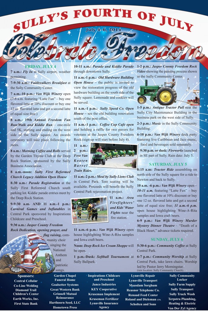 July 4 Schedule