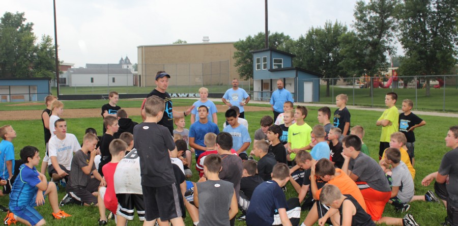 More than 100 Hawks improve football skills at summer camps