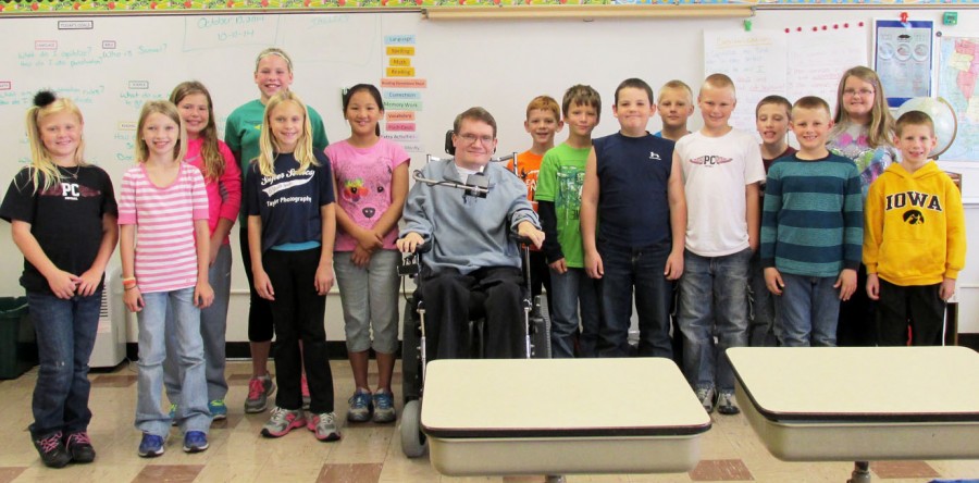 Triumph over tragedy: Quadriplegic inspires SCS students