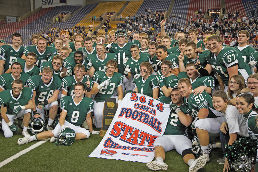 Pella fights back to defeat Heelan, 38-17, for state title