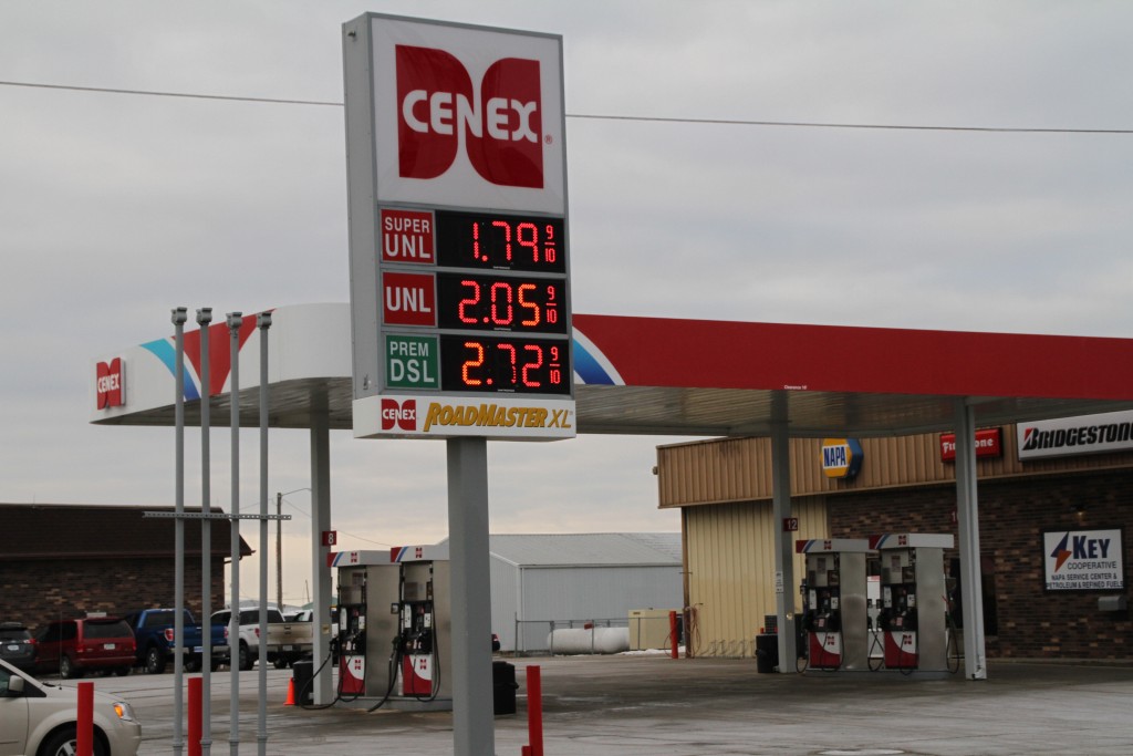 Before last week’s newspaper was printed, the price had gone down and as of Jan. 17 is below $1.80.