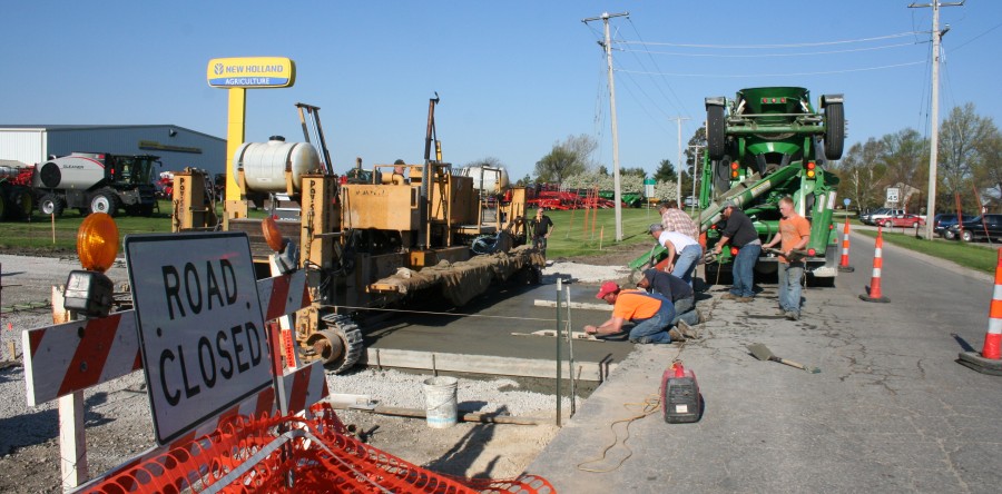 Let the paving begin!