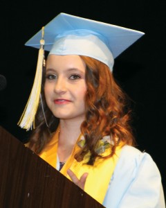 Valedictorian Katy Sevcik