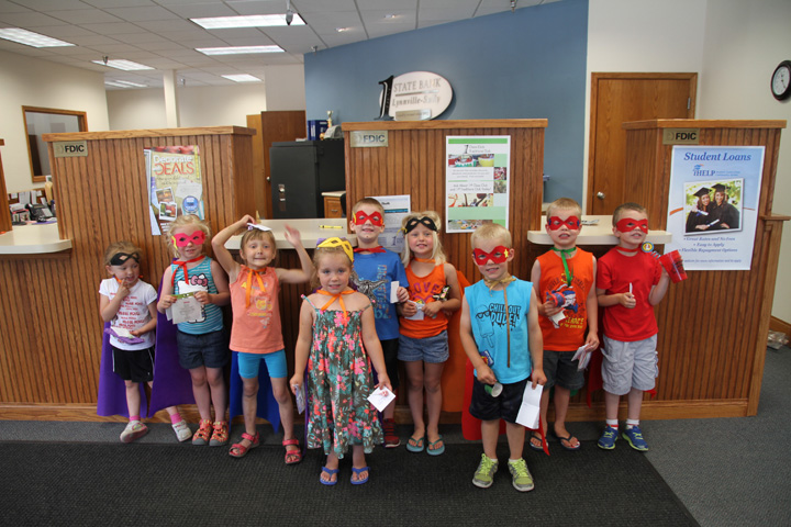 Inspirations kids visit local bank