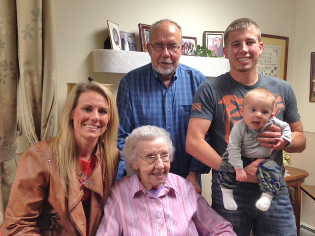 Five generations of a family