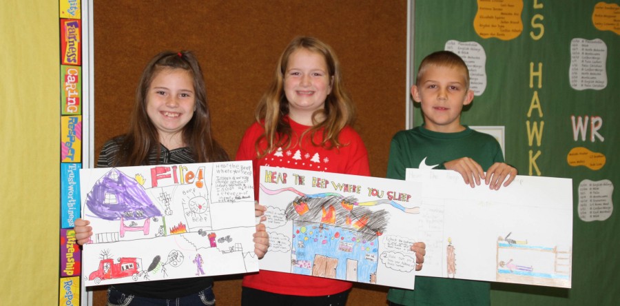 Local fire departments recognize fire prevention poster winners