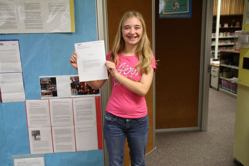 Letter writing campaign generates prestigious presidential response