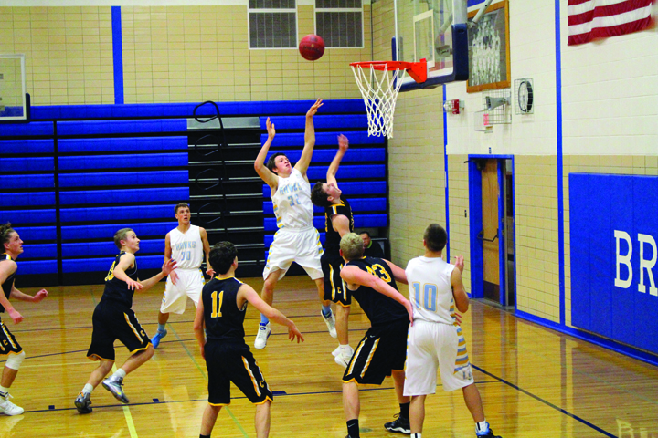 Hawk boys battle BCLUW in two quarters of play