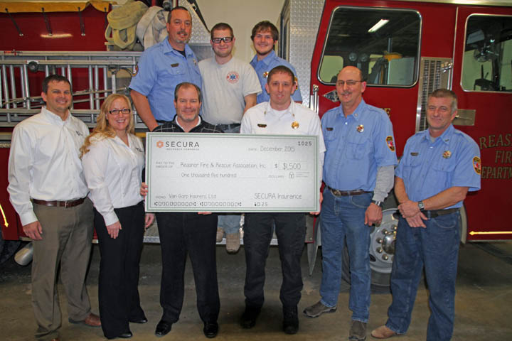 Reasnor Fire and Rescue receives $1,500 donation