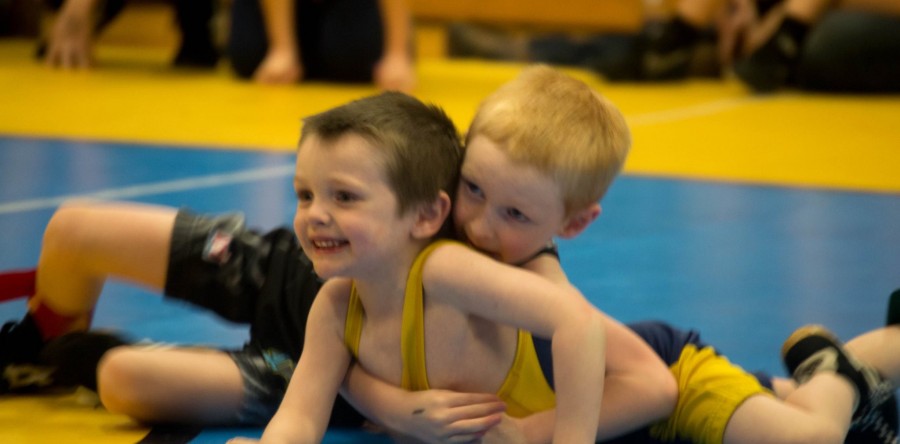 Little Hawks host area youth grapplers at home tourney