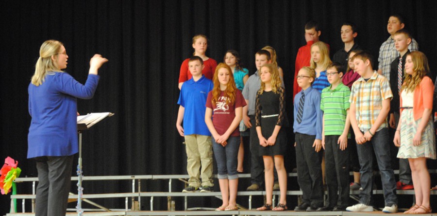 Songs of spring at elementary/MS concert