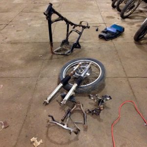 Every inch of the bike was touched during the restoration.
