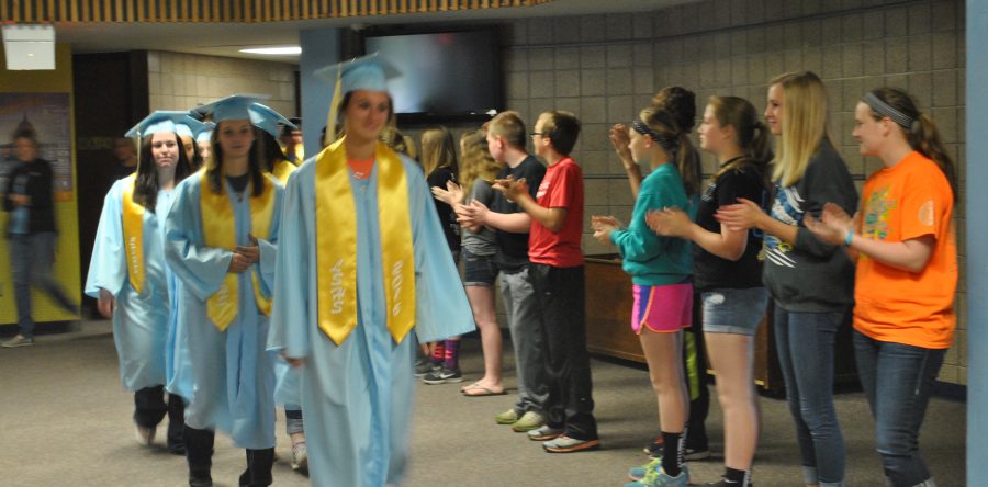 One last hurrah – L-S seniors take a final walk through school