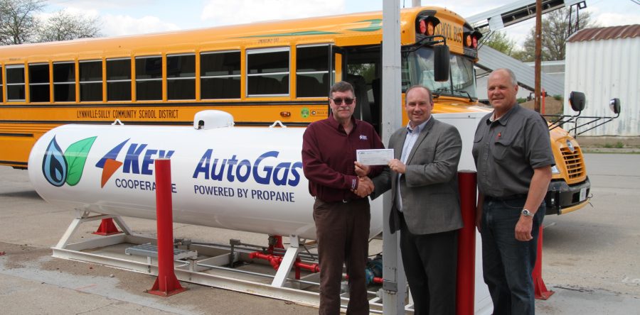Over $4,500 alternative fuel credit presented to L-S School