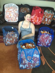 Maddison Jansen experiences overwhelming pill bottle donations.