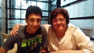 Luke with Nicoleta – the Bethany Social Worker the Joneses worked with in 1999.