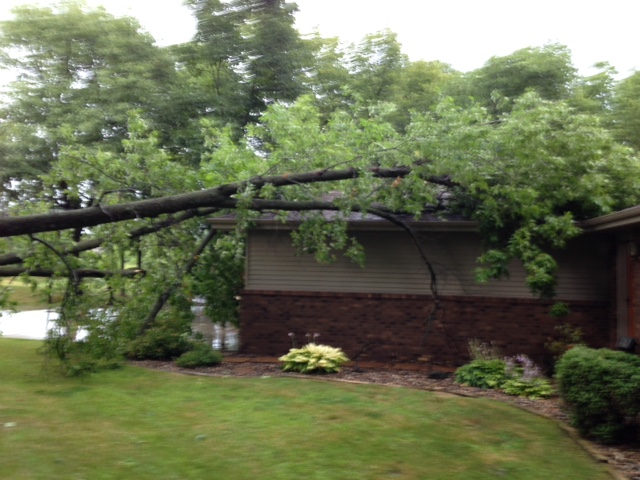 Damaging storm hits area