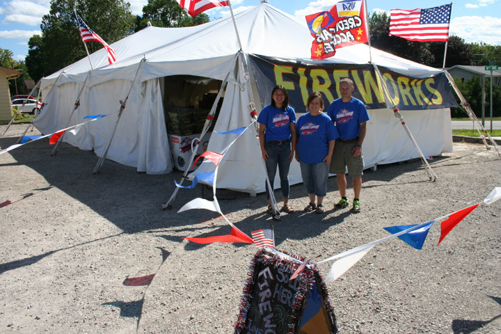 Van Sants have fireworks for sale in Sully