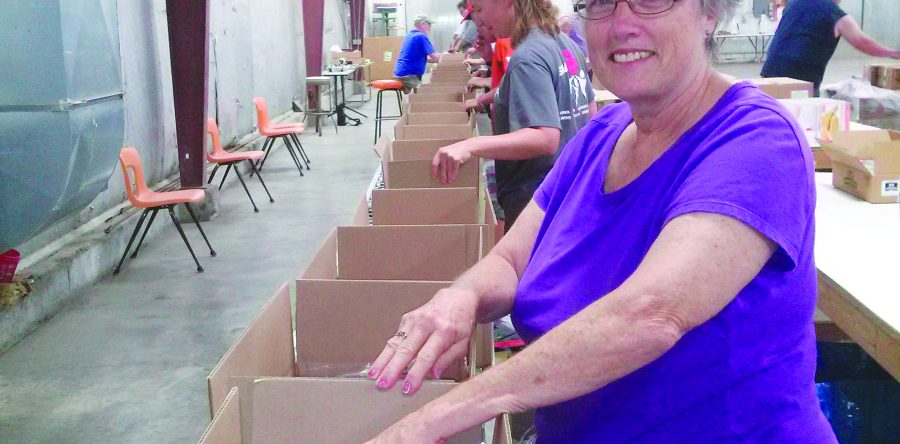 Locals experience SHARE food bagging day
