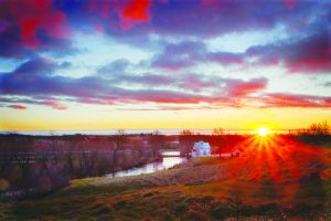 Terpstra's "Wagaman Mill at Sunrise" photo received honorable mention.