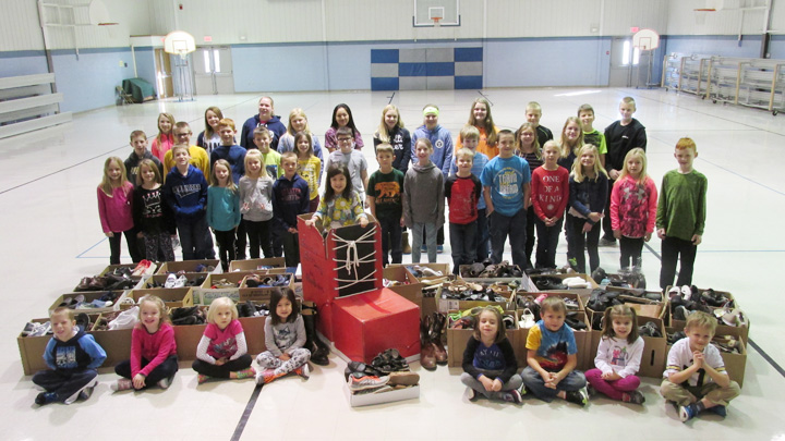 SCS shoe drive brings in about 400 pairs of shoes