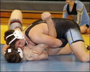 Junior Sage Zylstra pins BGM’s Ethan Hawkins in the... 			
			</div>
				<a href=