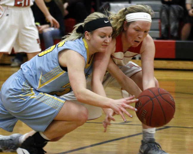 Lanser’s hot hand helps Hawk girls win three