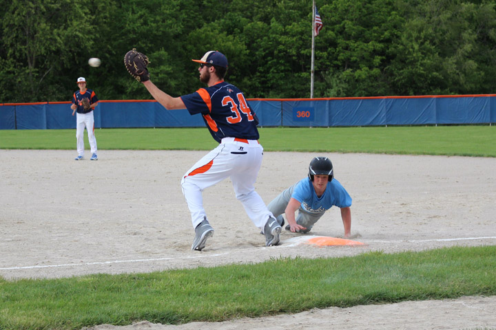 Hawk baseball team comes up one run short in opener