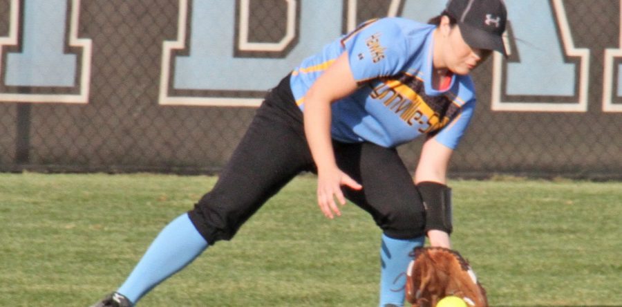 Hawk softball picks up first win, falls to Montezuma, Pella