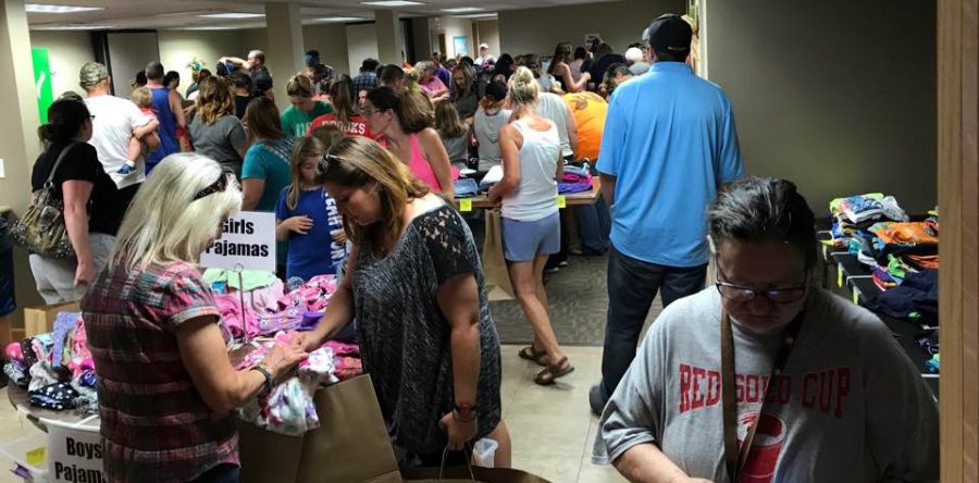 Over 600 come to free clothing drive at Heart of Worship