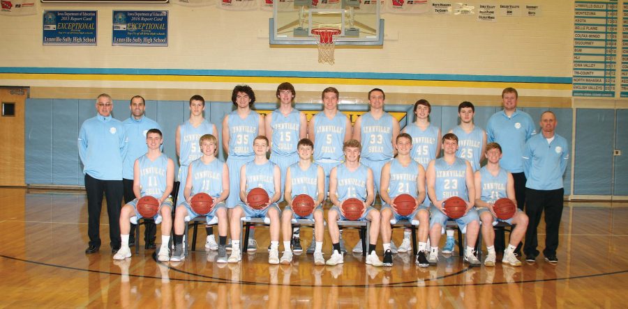 STATE QUALIFIER BOYS BASKETBALL – Lynnville-Sully 2017-18 Winter Sports Salute