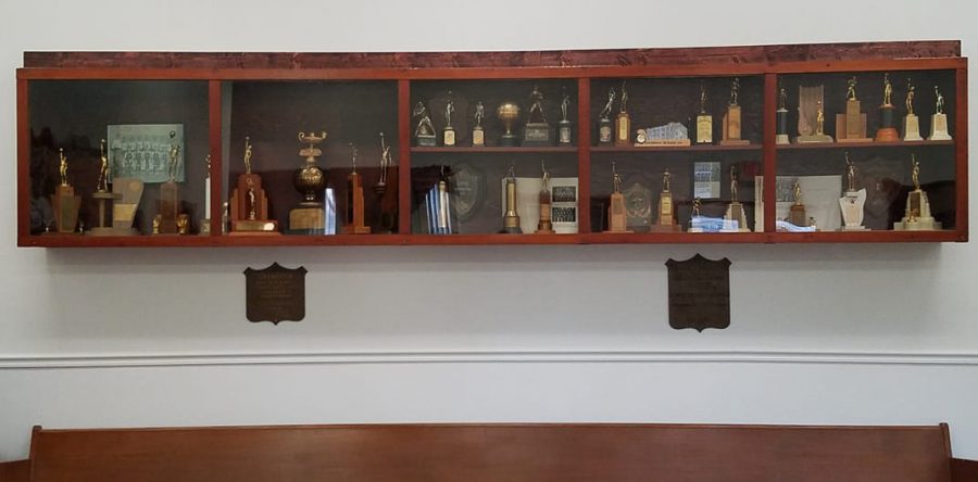 Searsboro School trophy case relocation delivers flashbacks of Mountaineers’ glory days