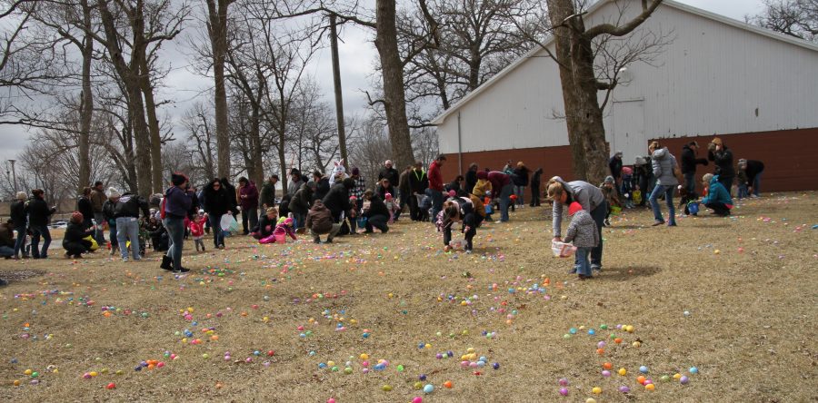 Hundreds of children gather thousands of eggs at local Easter egg hunts