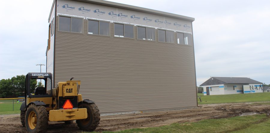 L-S press box project progresses