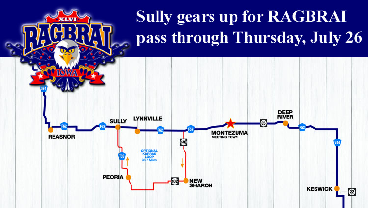 ‘Let Freedom Ride’ RAGBRAI bikers here next Thursday