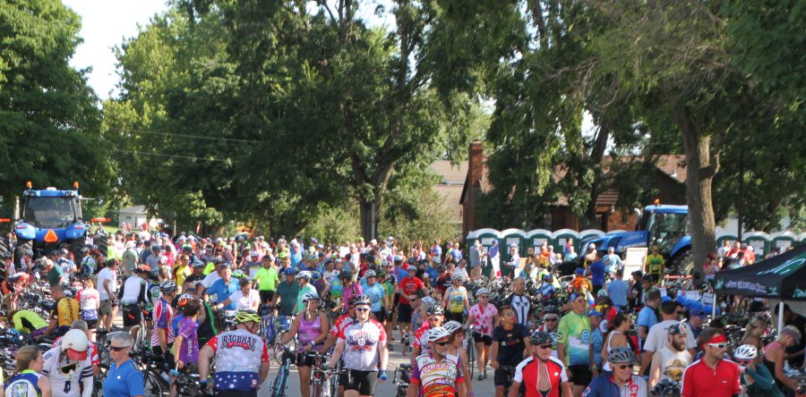 Thousands of riders trek through area communities on RAGBRAI’s day five