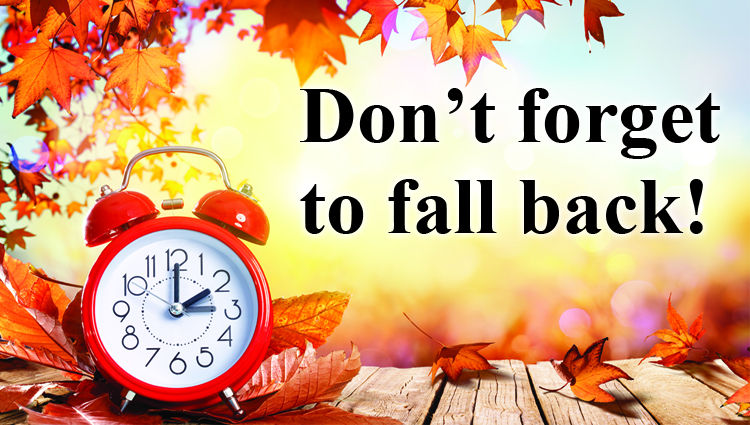 Don’t forget to fall back