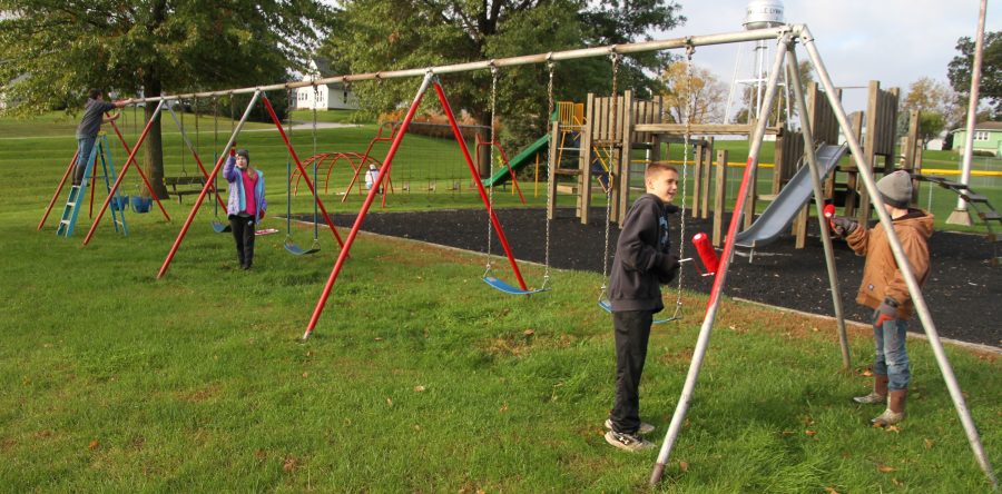 Grant funding provides Lynnville playground with pops of color