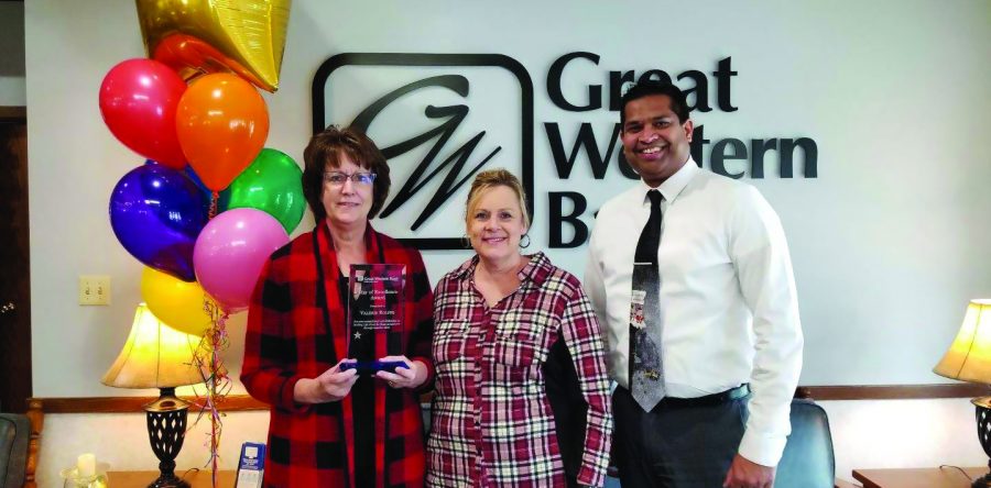 Great Western Bank’s Valerie Rolffs awarded for commitment, dedication