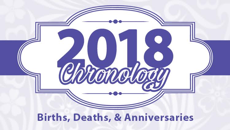 2018 Chronology