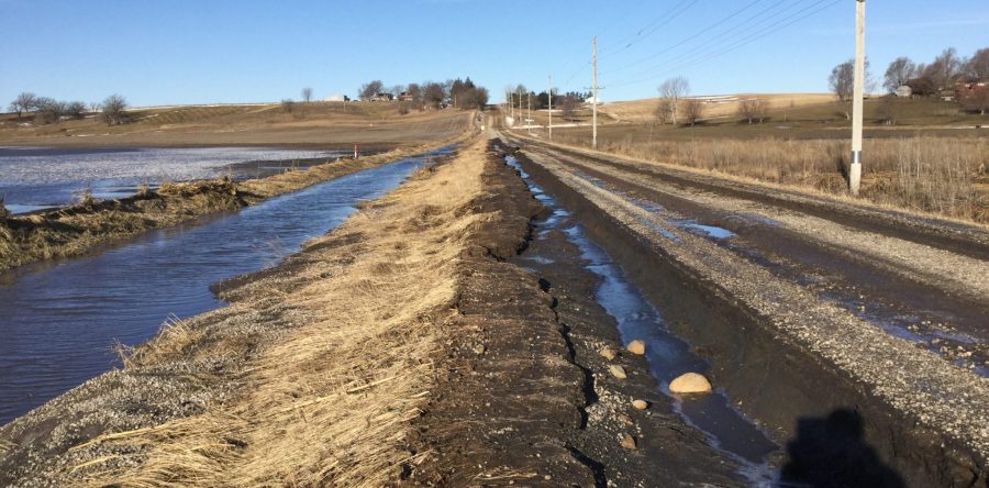 Spring thaw contributes to flooding, deteriorating roads