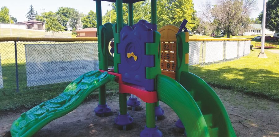 New playground equipment geared toward toddlers installed at Lynnville park