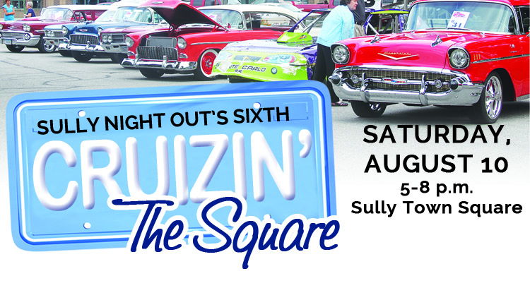 Classic cars return to the Sully square on Saturday, Aug. 10