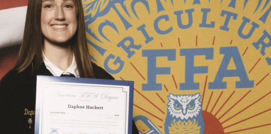 Hackert awarded National American FFA Degree