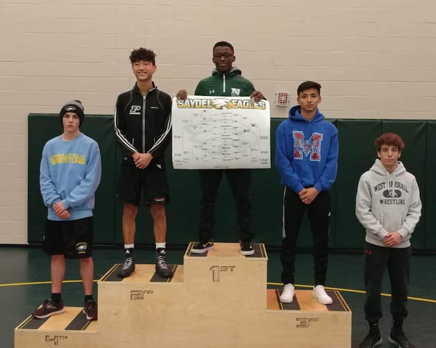 Six Hawks compete at tough Saydel tournament
