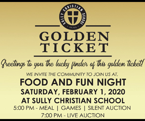 Sully Christian School Food and Fun Night Feb. 1