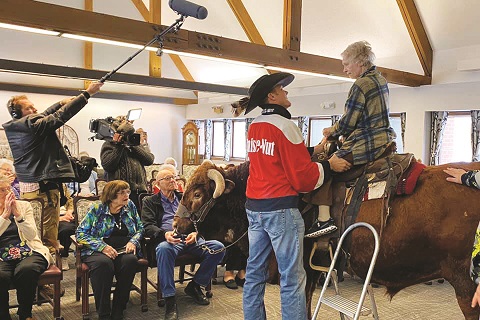 Older adults experience ride of a lifetime thanks to dynamic duo, Whistle-Nut and Ole